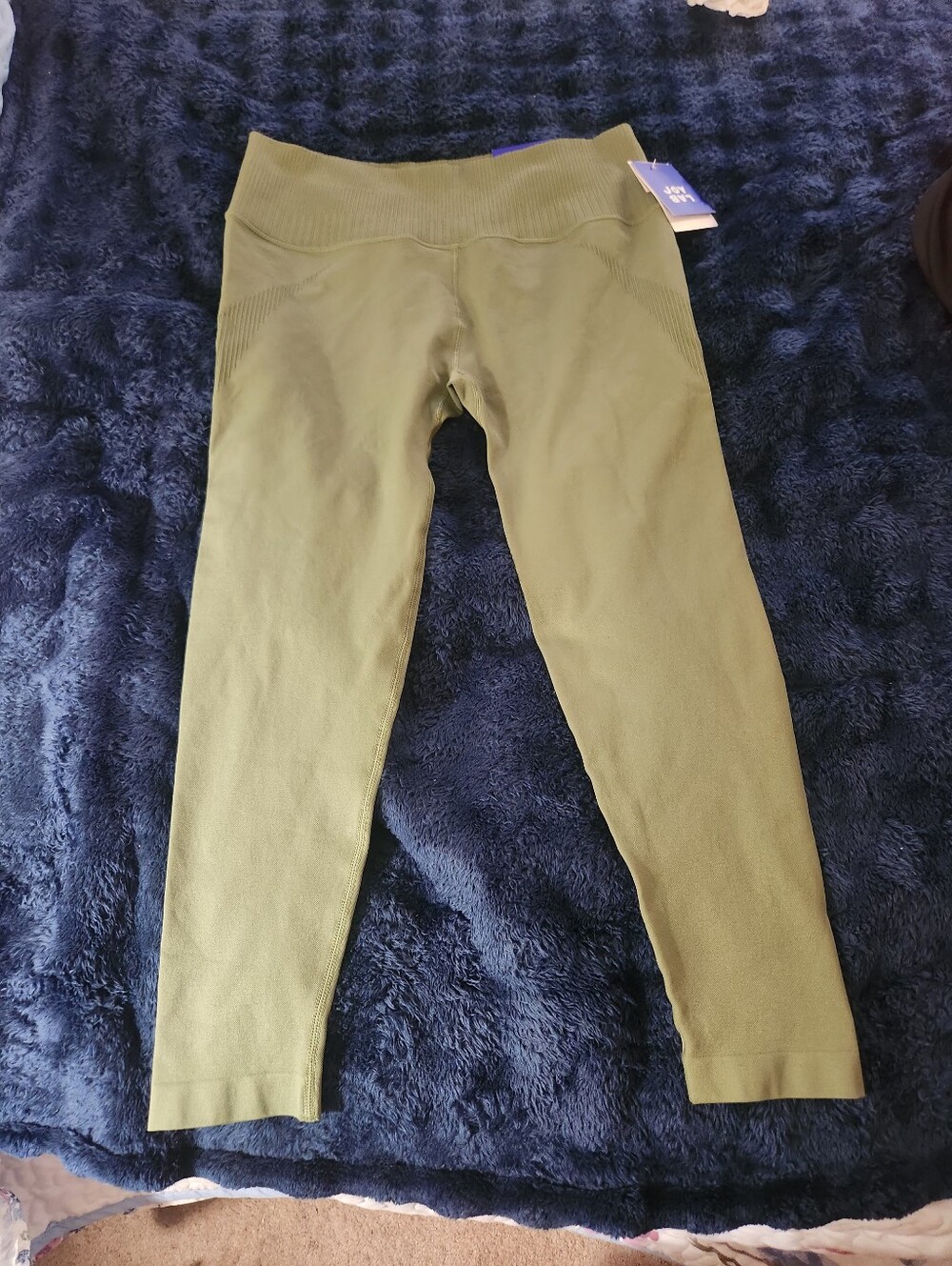 JoyLab Olive Ribbed Leggings - Picture 2 of 10